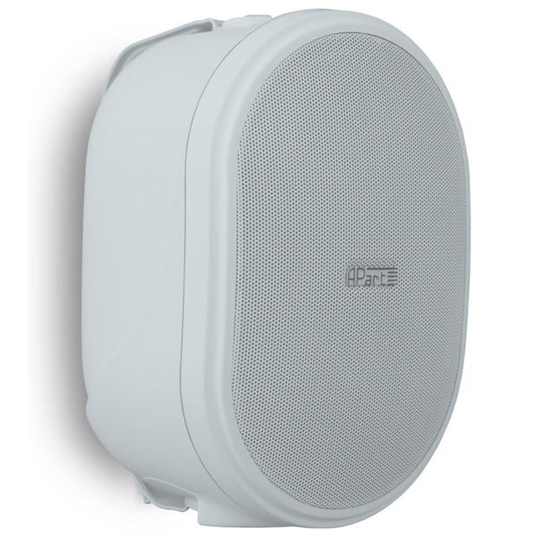 Biamp OVO5P-W 5.25-Inch 2-Way Active Wall Mounted Speaker Pair, 2x 20W - White