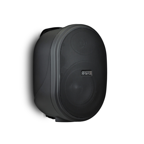 Biamp OVO8T-BL 8-Inch 2-Way Wall Mounted Speaker, 80W @ 16 Ohms or 100V Line - Black