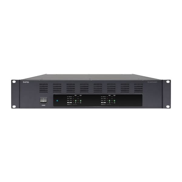 Biamp REVAMP4240T 4-Channel Power Amplifier, 4x 240W @ 4 Ohms or 35V / 50V / 70V / 100V Line