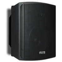 Biamp SDQ5P-BL 5.25-Inch 2-Way Wall Mounted Active Speaker Pair, 2x 15W - Black