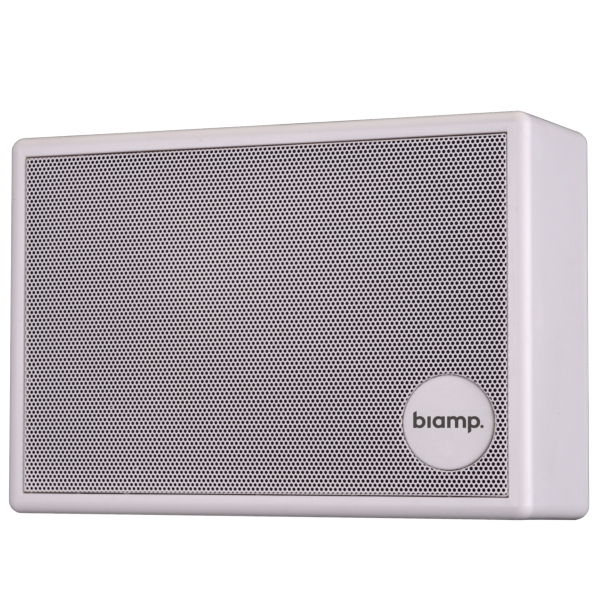 Biamp SM6-W 5.25-Inch Surface Mounted Speaker, 6W @ 100V Line - White