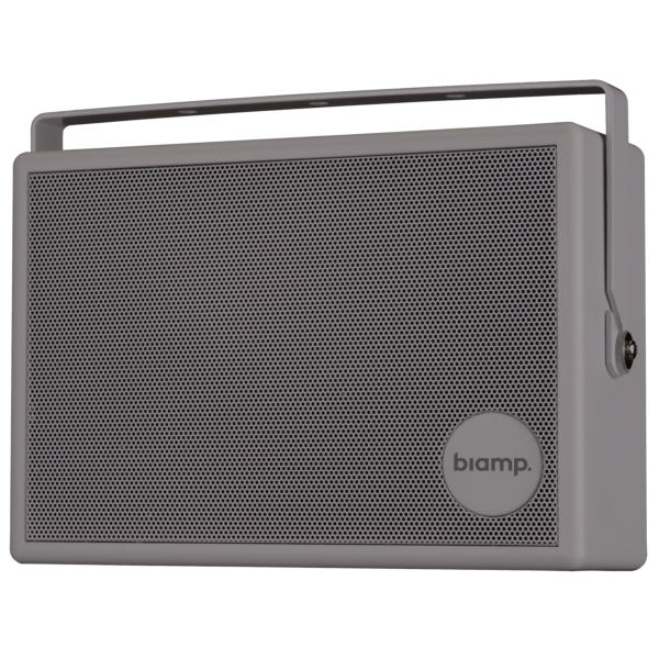 Biamp SMB6-G 5.25-Inch Speaker with Bracket, 6W @ 100V Line - Grey