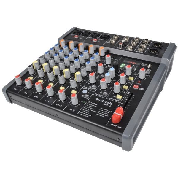 Citronic CMB-10 Notebook Mixer with FX, PC & USB Media Player and Bluetooth