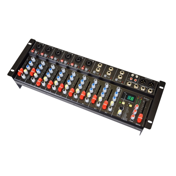 Citronic CSR-63 Rack-Mount 9-Channel Mixer with DSP & Bluetooth