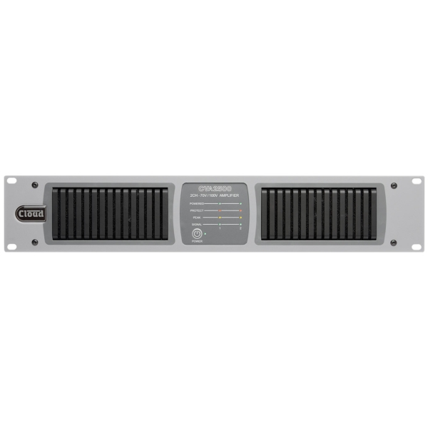 Cloud CVA2500 Energy Efficient Power Amplifier with DSP, 2x 500 W @ 4 Ohms or 70V / 100V Line