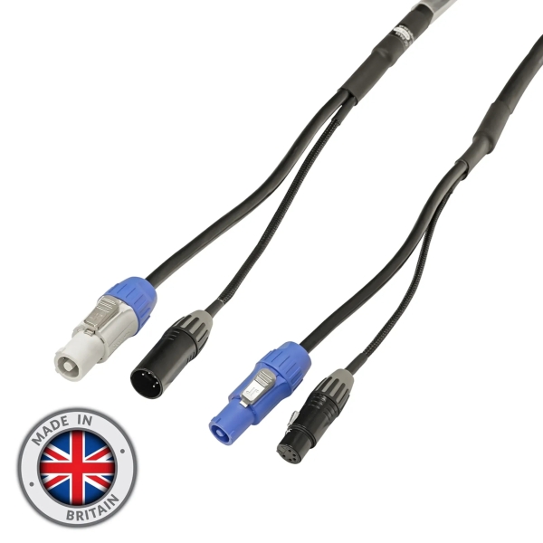 elumen8 Combi 5-Pin DMX and 1.5mm Seetronic PowerTwist Cable - 1 metre