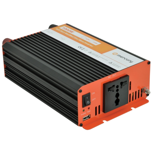 Mercury IMS1000-12 12Vdc Modified Sine Wave Inverter, 1000W