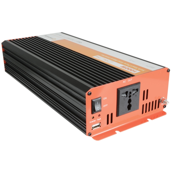 Mercury IPS1000-12 12Vdc Soft Start Pure Sine Wave Inverter, 1000W