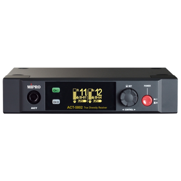 Mipro ACT-5802 5 GHz Digital Dual-Channel Radio Microphone Receiver