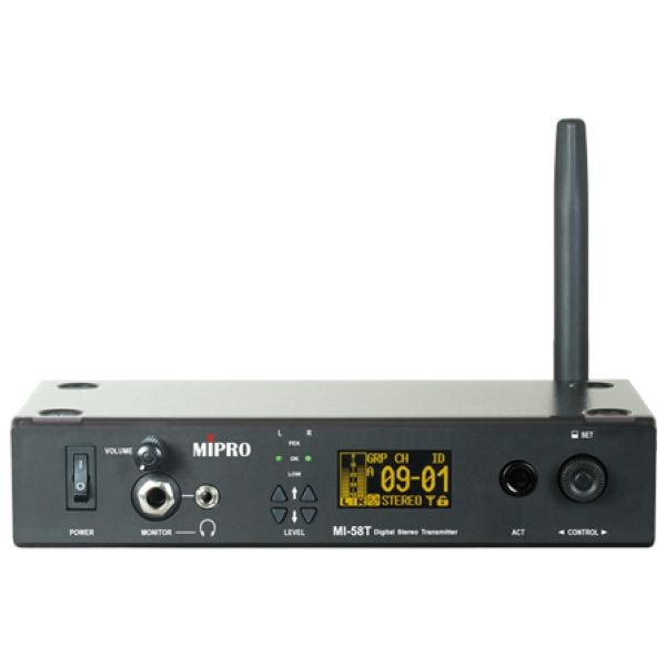 Mipro MI-58T 5 GHz Digital Stereo Transmitter for In-Ear Monitors