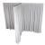 Wentex Pipe and Drape MGS Pleated Curtain, 3.3M (W) x 5M (H) - White - view 2