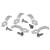 Lyyt Dome Frosted Tape Transparent Clips (Pack of 5) - view 2