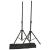 StageCore MSA 300BK Steel Speaker Stand Set with Bag - Black - view 3