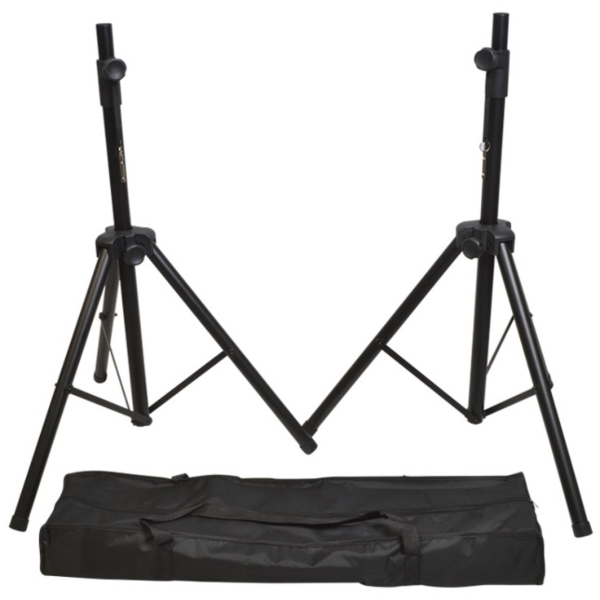 StageCore MSA 325BK Aluminium Speaker Stand Set with Bag - Black