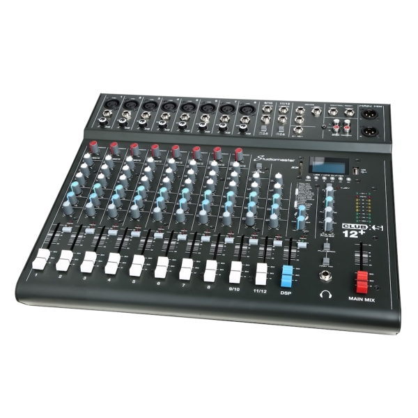 Studiomaster Club XS 12+ 12-Input Analogue Mixing Desk with Bluetooth ...