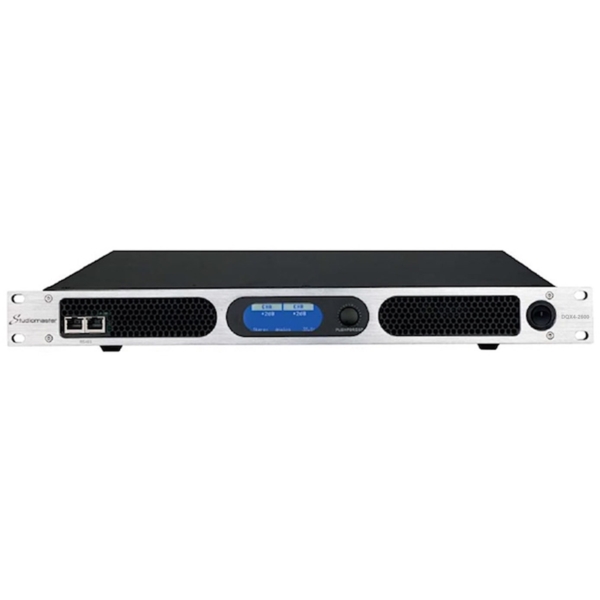 Studiomaster DQX4-2600 4-Channel Power Amplifier with DSP, 4x 1100W @ 4 Ohms