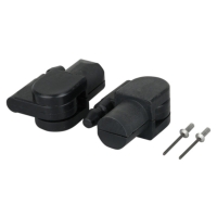 Wentex Pipe and Drape Crossbar Adapter Kit, 31mm/36mm Diameter - Black