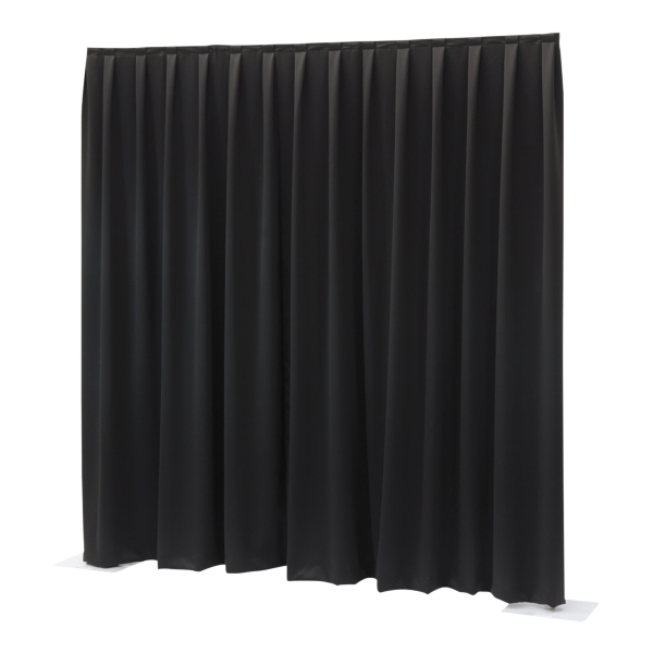 Wentex Pipe and Drape Molten Pleated Curtain, 3.3M (W) x 2.5M (H)