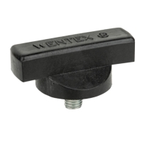 Wentex Pipe and Drape Rotary Knob for Drape Support, M10 x 12mm - Black